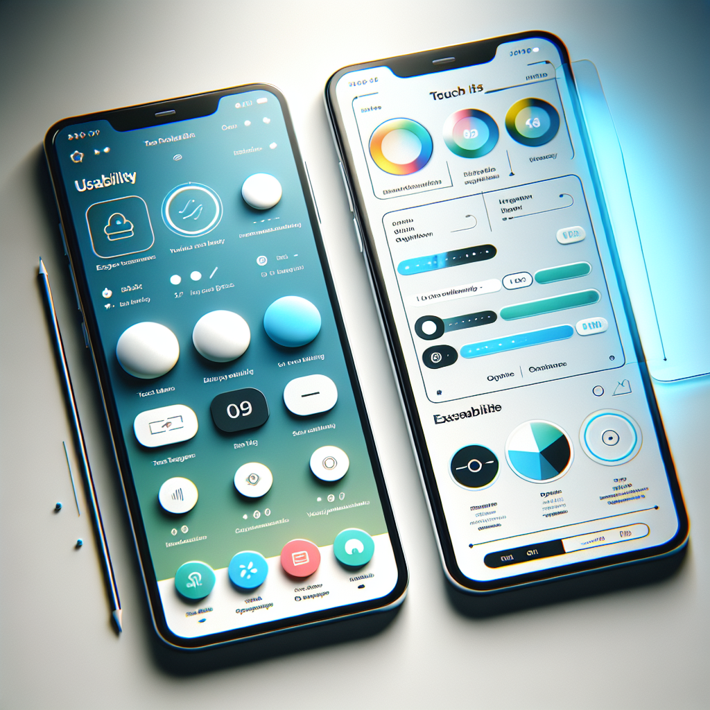 A smartphone displaying a user-friendly mobile interface design.