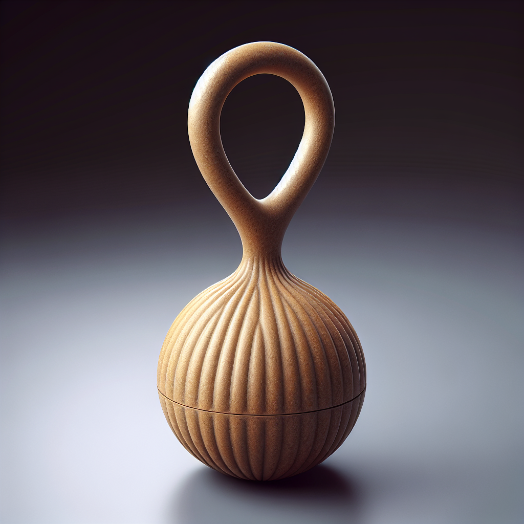 A realistic representation of a kegel exercise tool.
