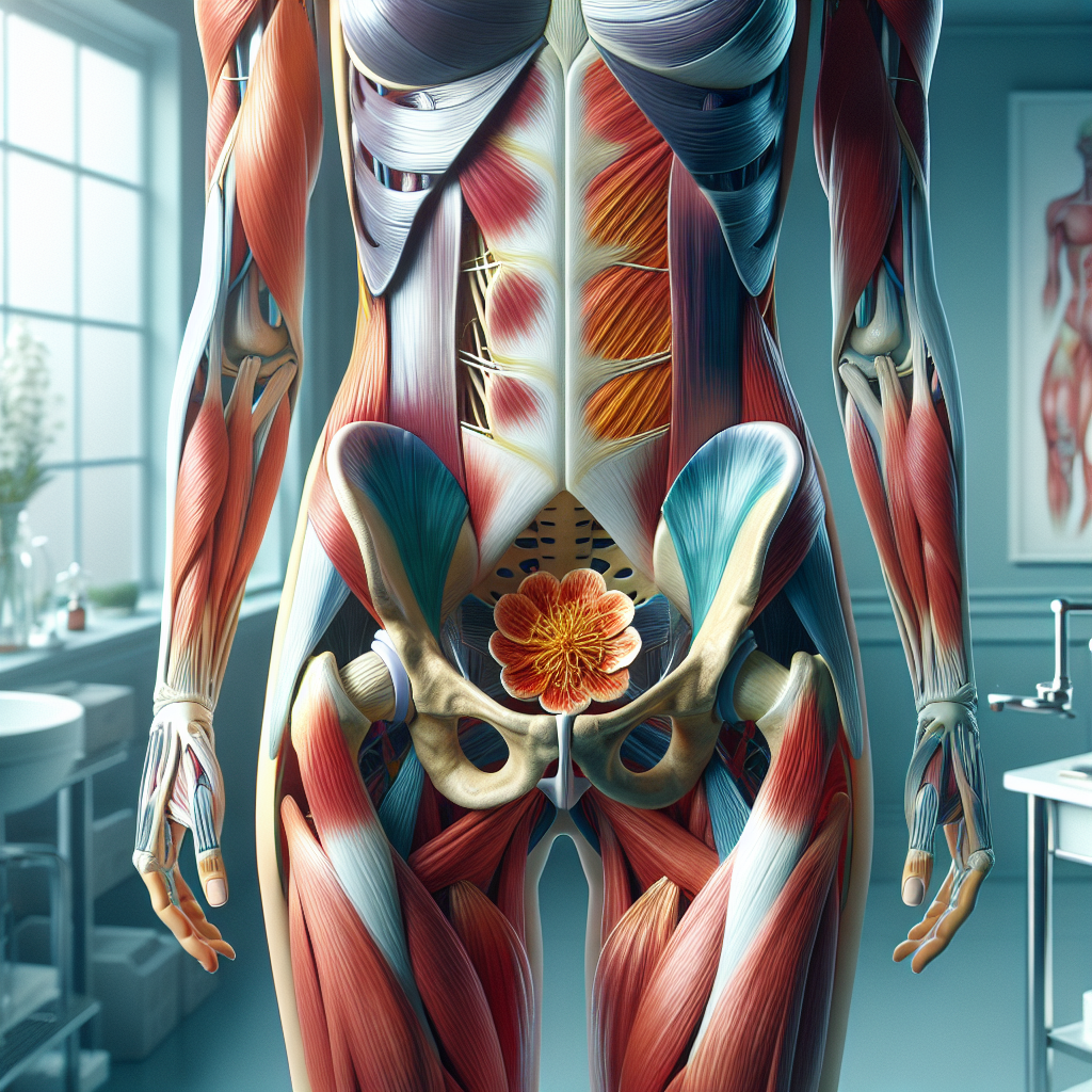 Anatomical illustration of pelvic floor muscles.