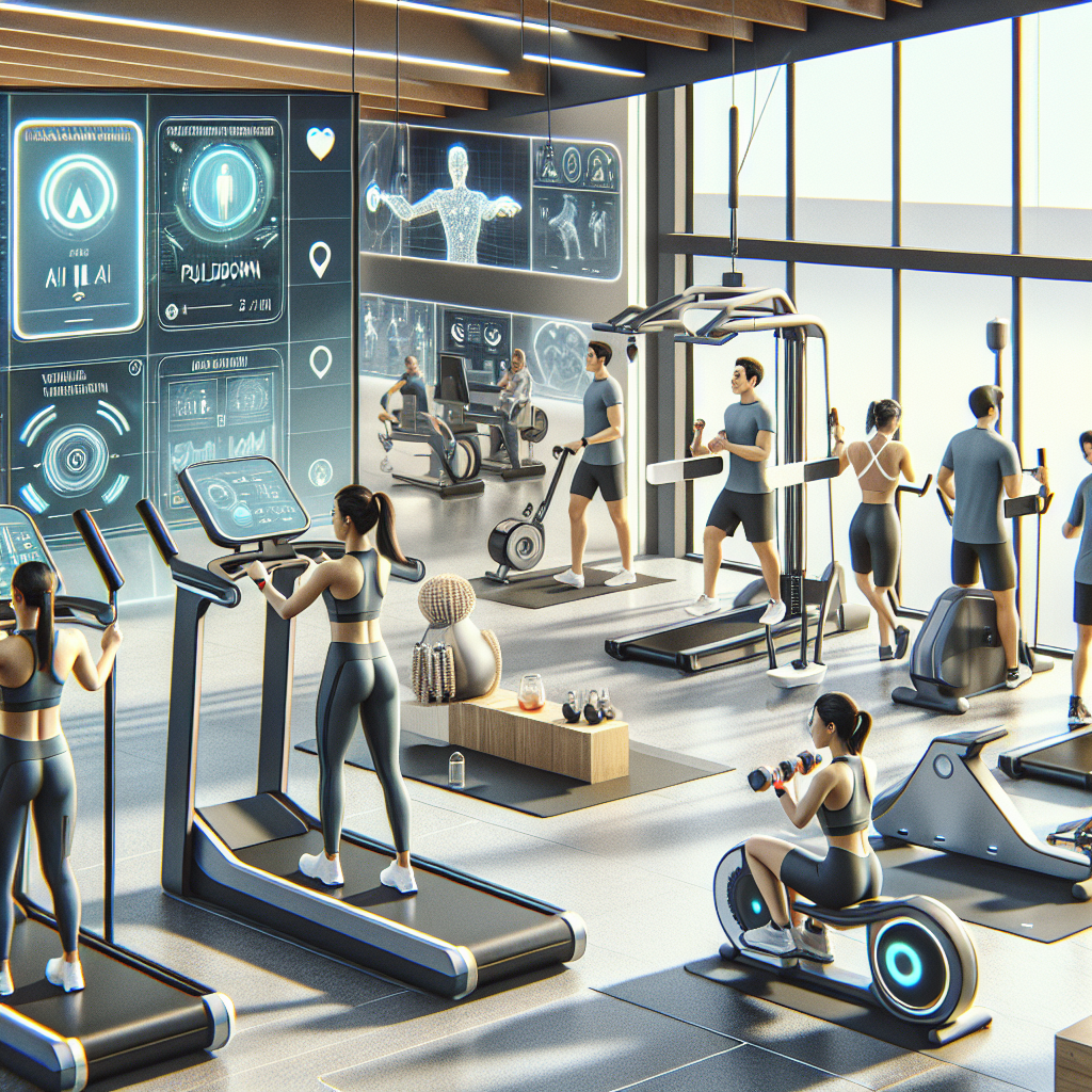 Advanced AI-powered fitness solutions in a modern gym