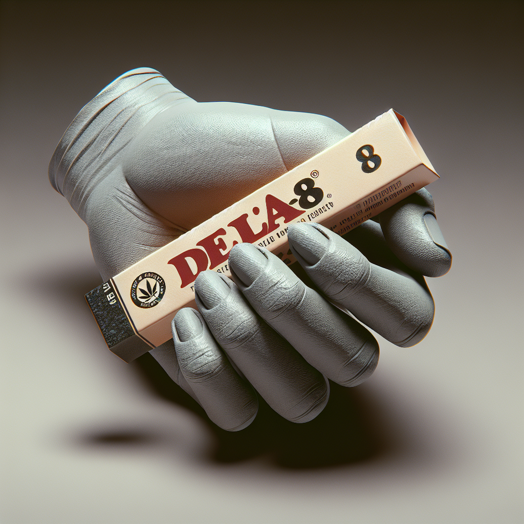 A detailed, realistic image of delta-8 prerolls.