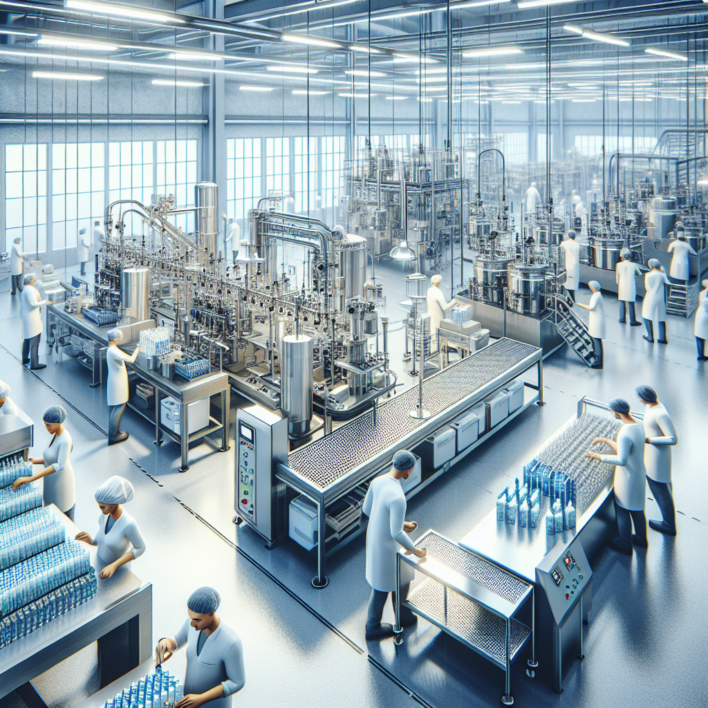 A realistic image of a vape product co-packing facility.