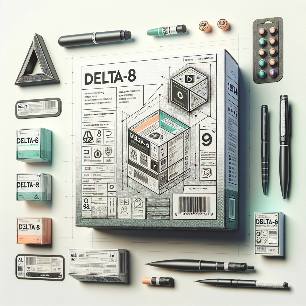 A realistic image of Delta-8 packaging.