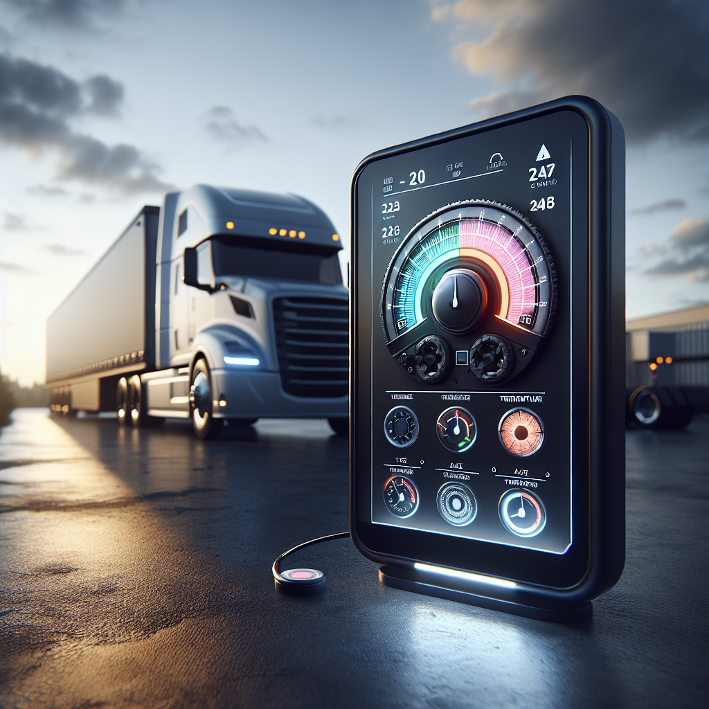 Safety devices for trailers, including a tire pressure monitoring system and an axle temperature monitor.