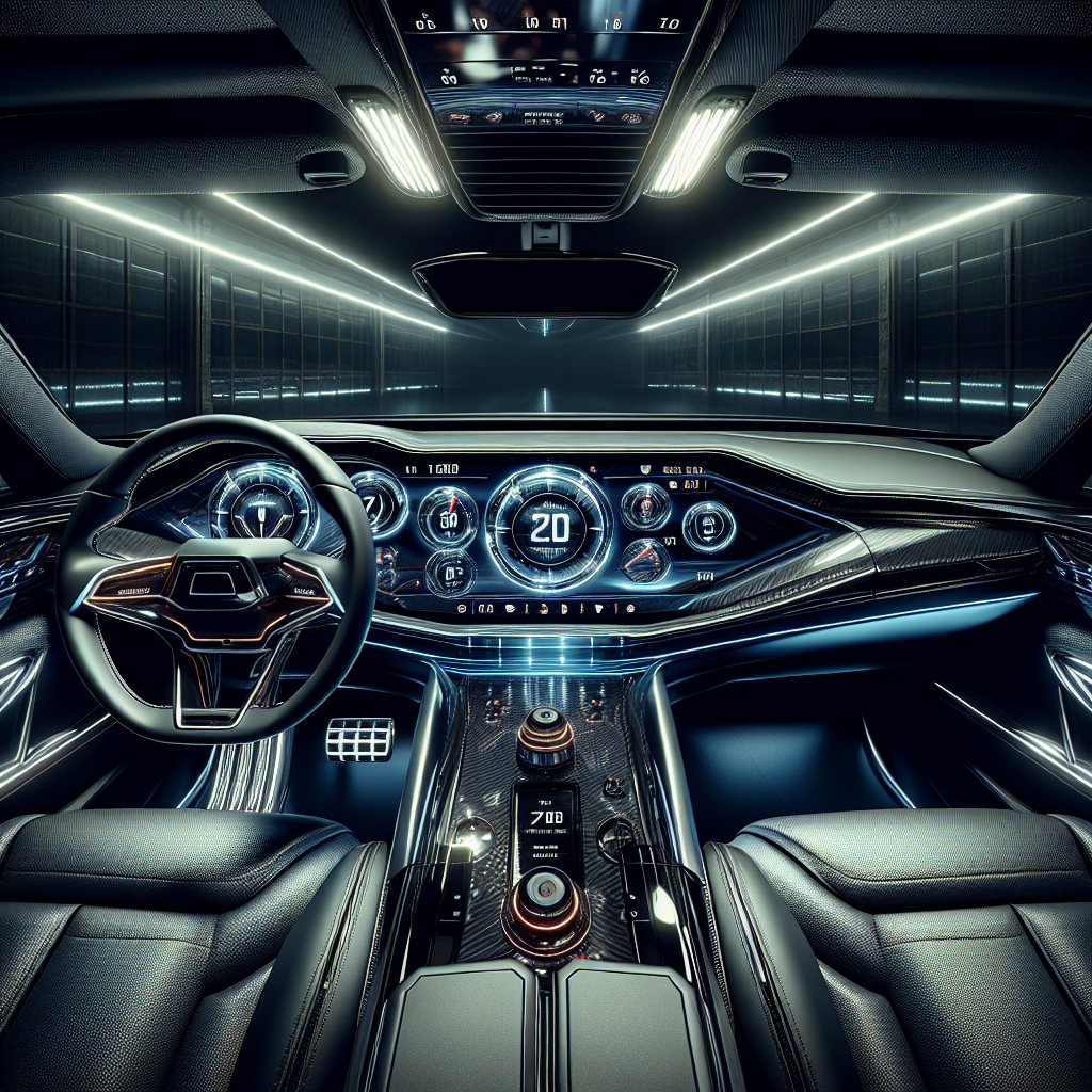 A modern vehicle dashboard showing a Tire Pressure Monitoring System interface.