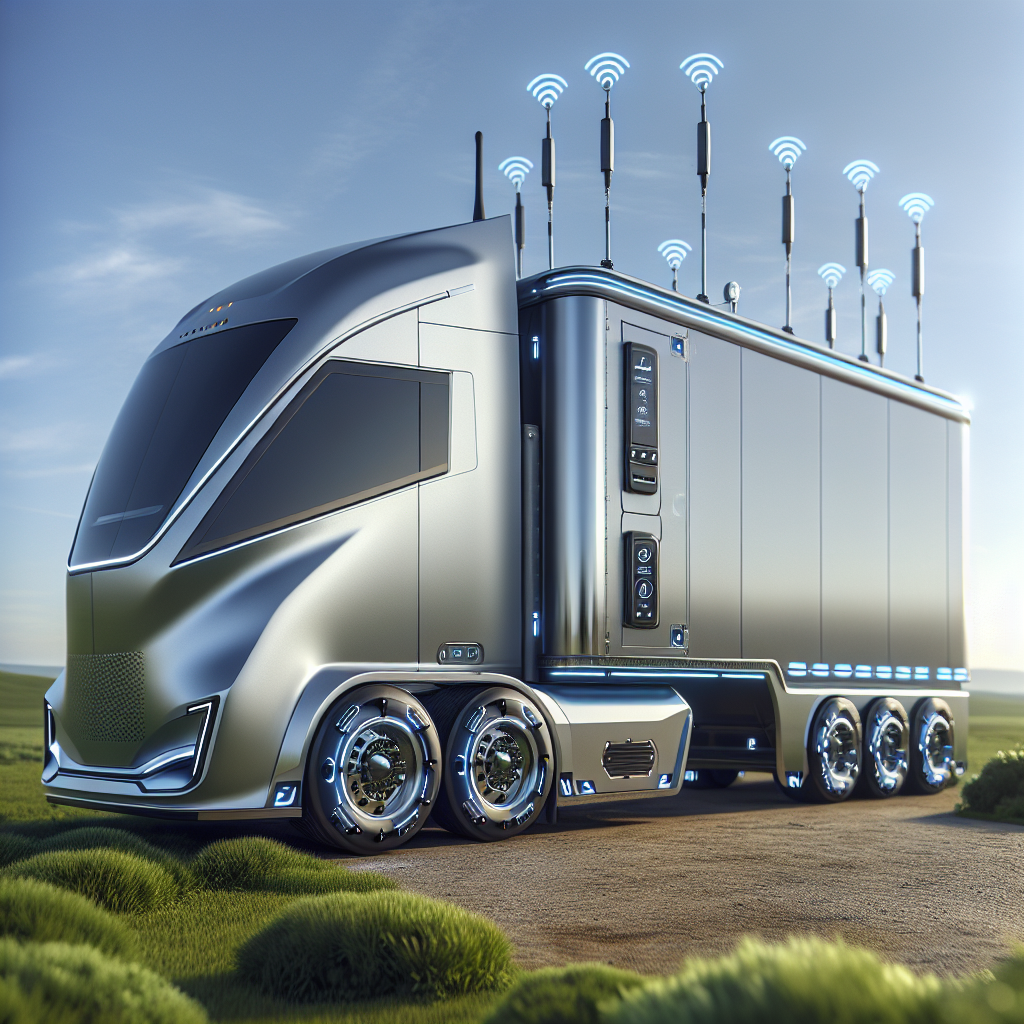 A wireless trailer with a Tire Pressure Monitoring System in a peaceful outdoor setting.
