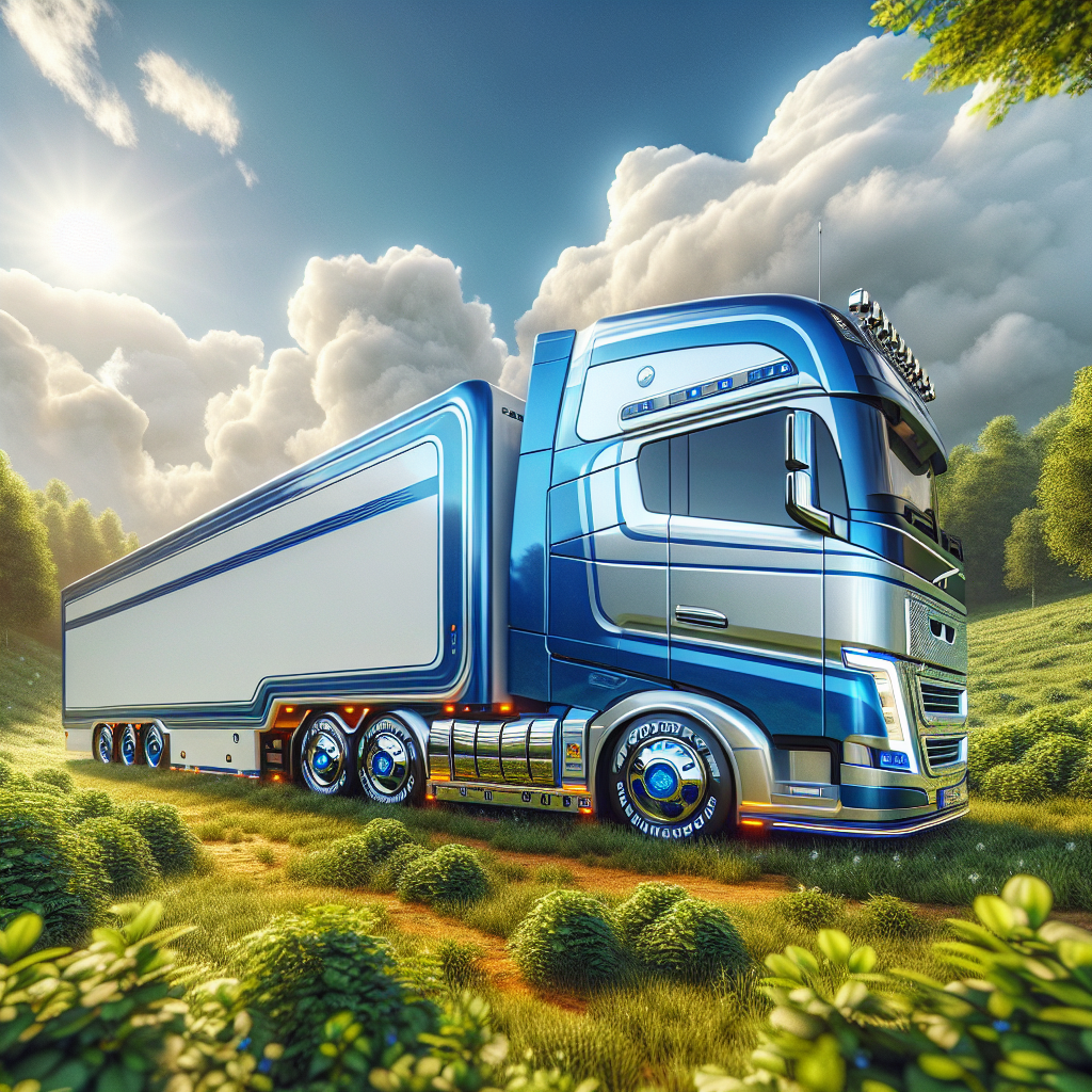 A trailer in a natural landscape equipped with a tire pressure monitoring system.