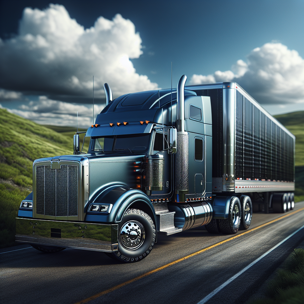 A truck and trailer parked on a scenic road with focus on their tires.