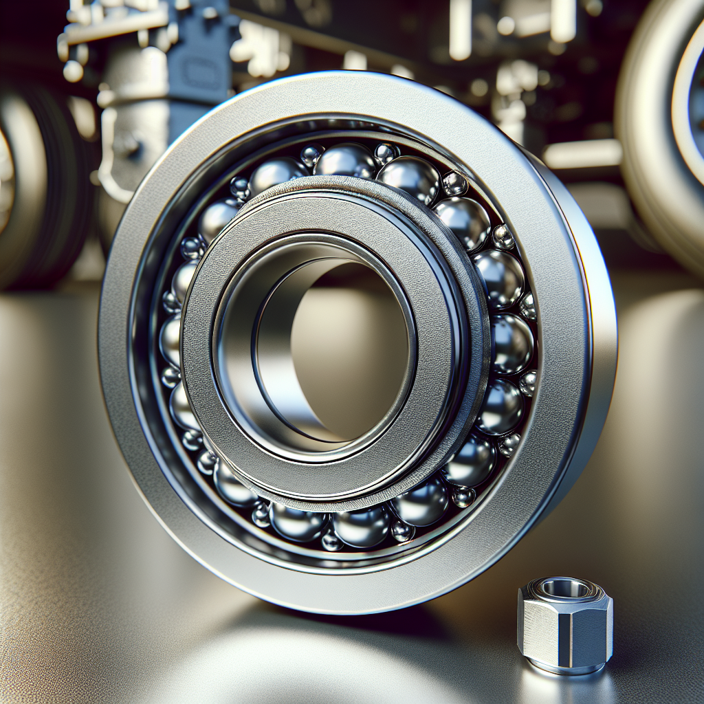 A close-up image of a trailer wheel bearing.