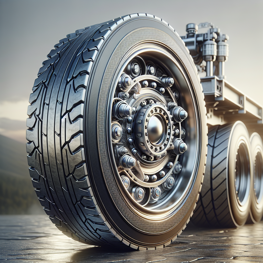 A close-up of a trailer wheel and bearing system highlighting their importance in maintenance.