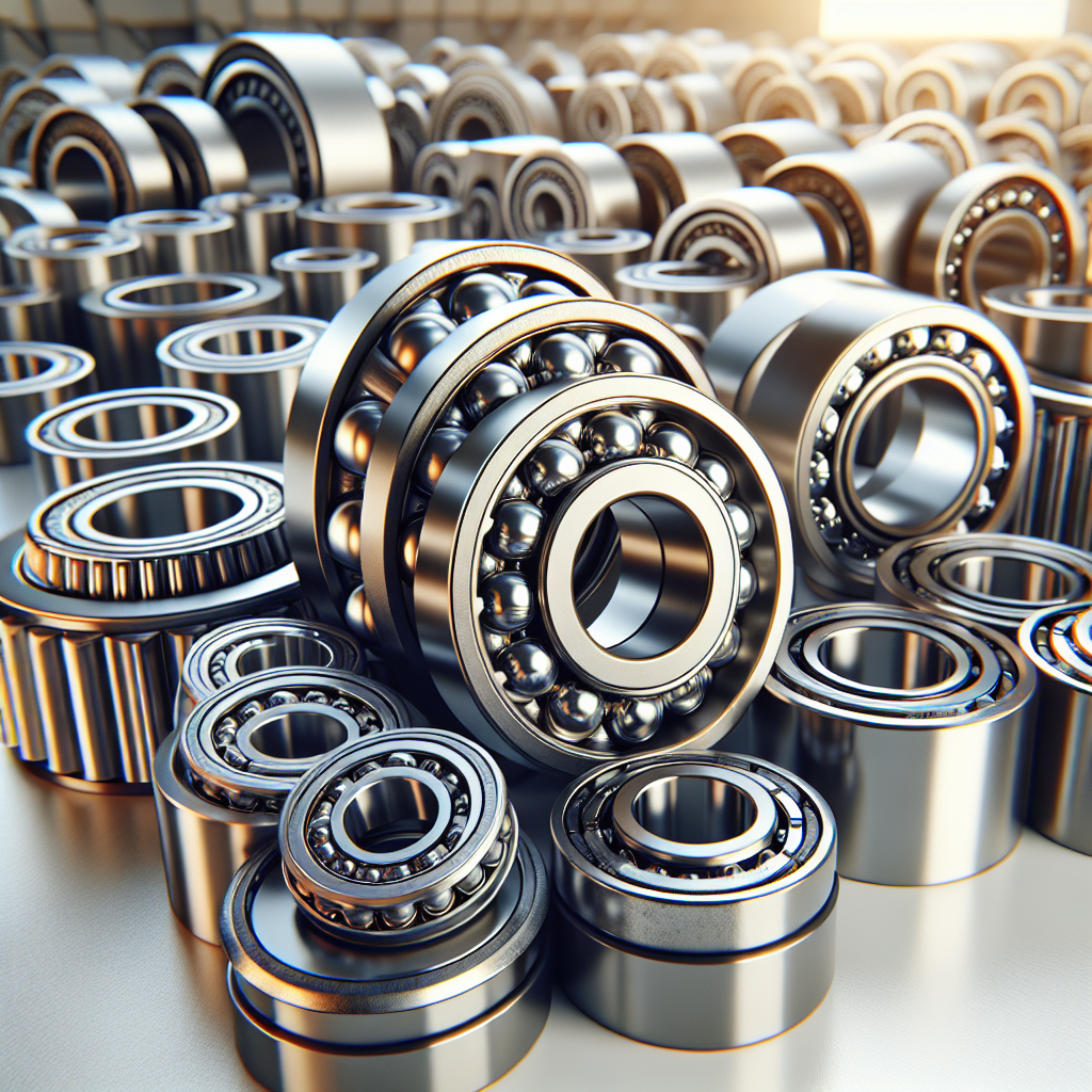 Close-up view of trailer wheel bearings on a white surface.