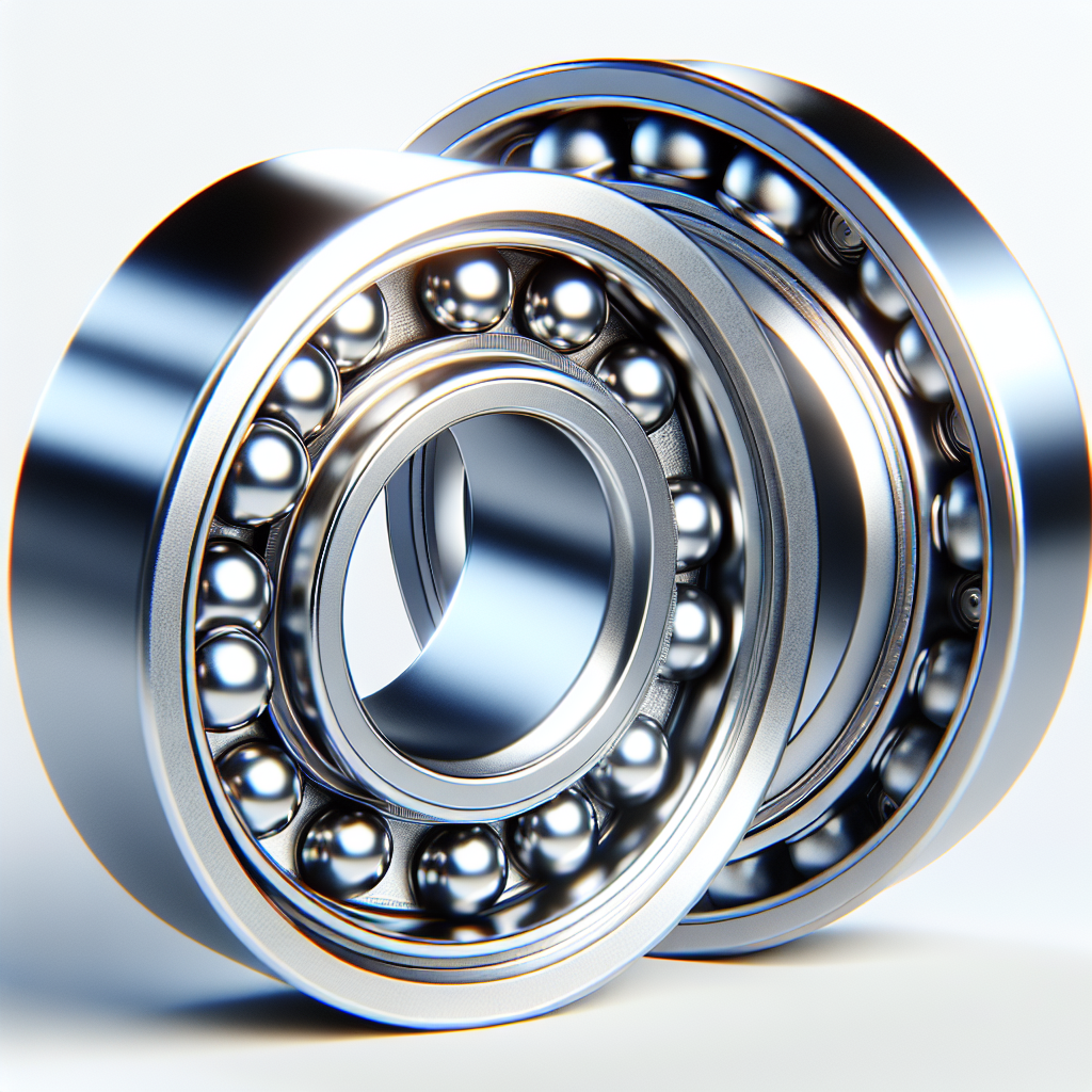 Close-up view of trailer wheel bearings on a white background.