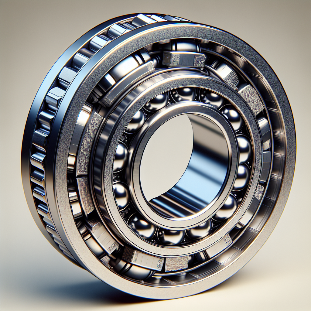 Close-up view of utility trailer wheel bearings showcasing their intricate parts.