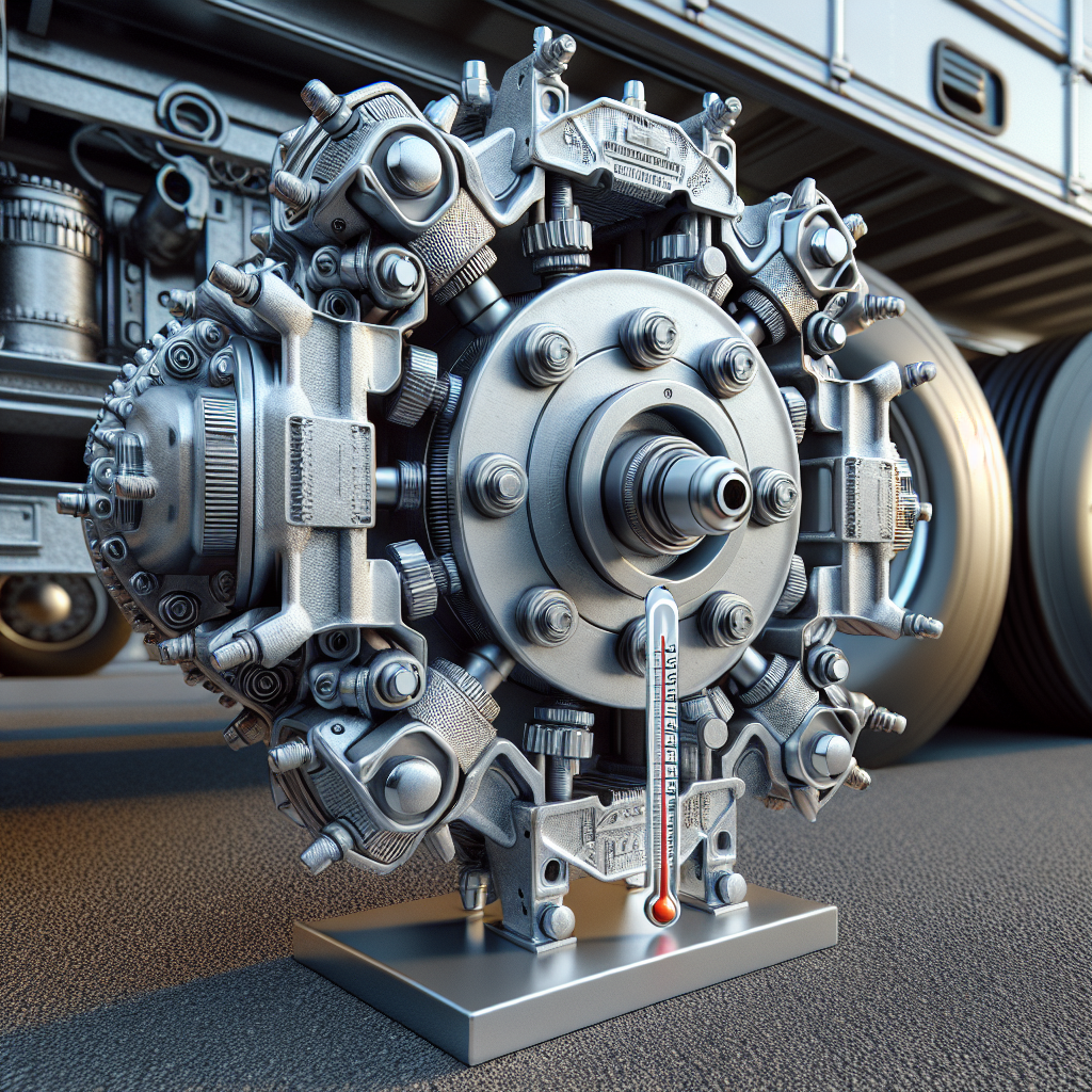 Close-up of an axle box with a thermometer, representing axle box temperature measurement.