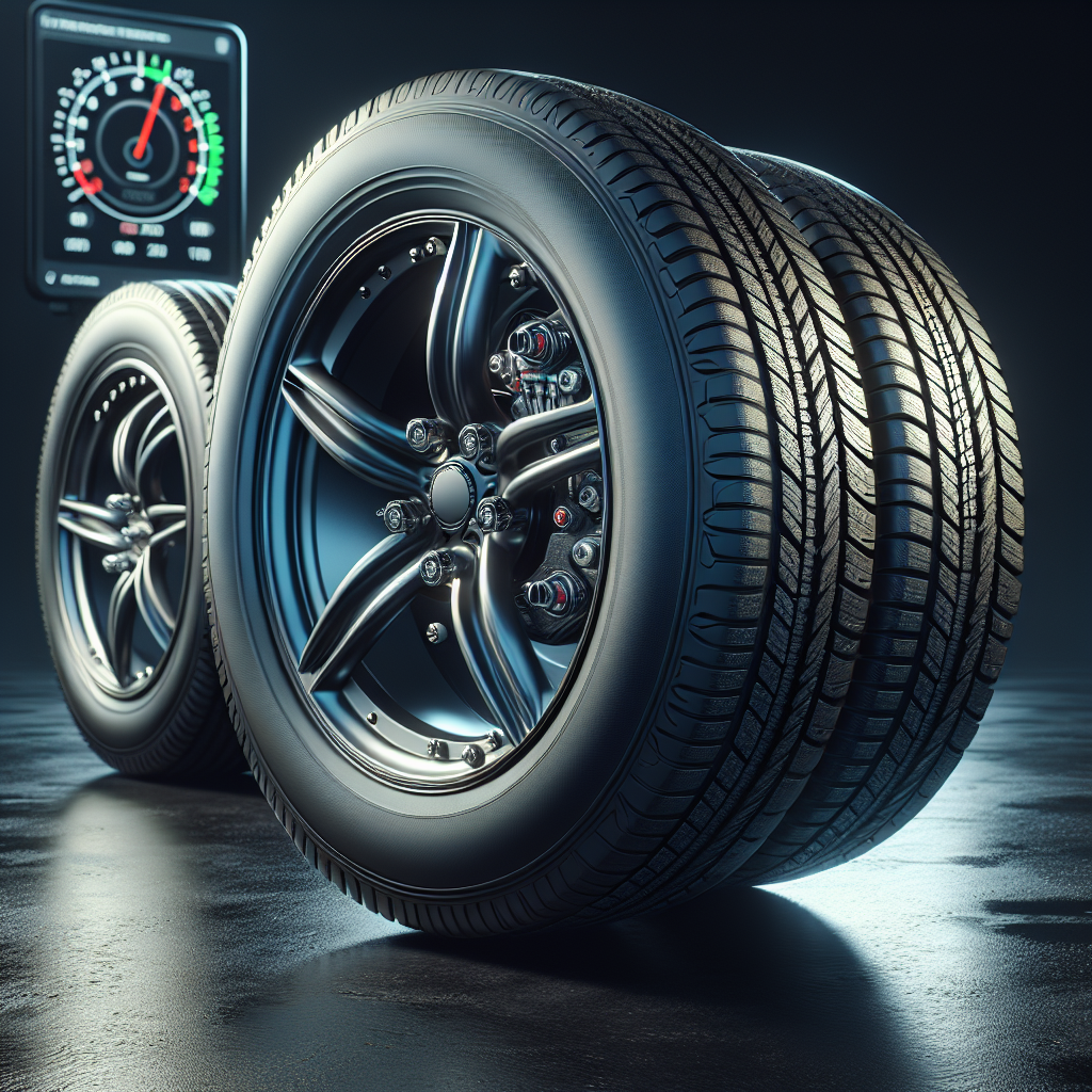 A light load vehicle with visible tires and a tire pressure monitoring display.