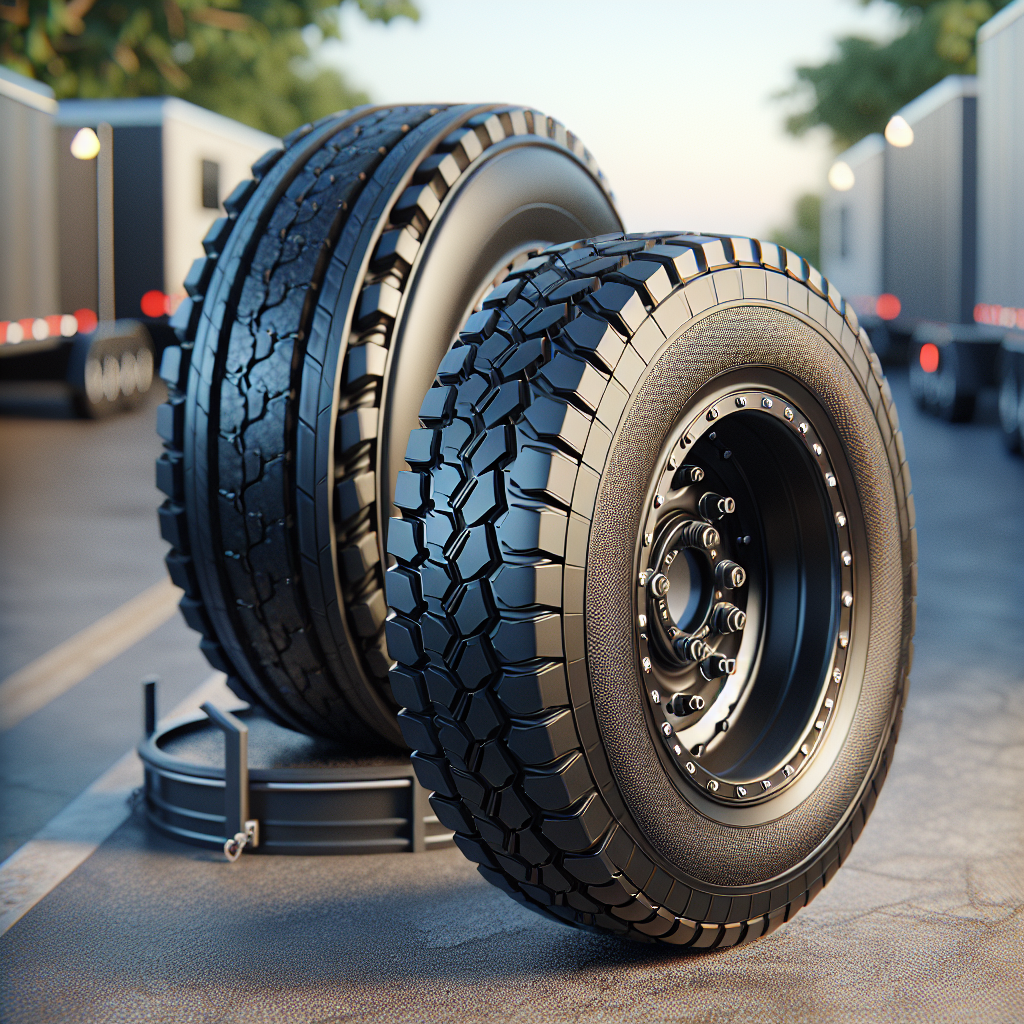 A side by side comparison of D tire and R tire for trailers.
