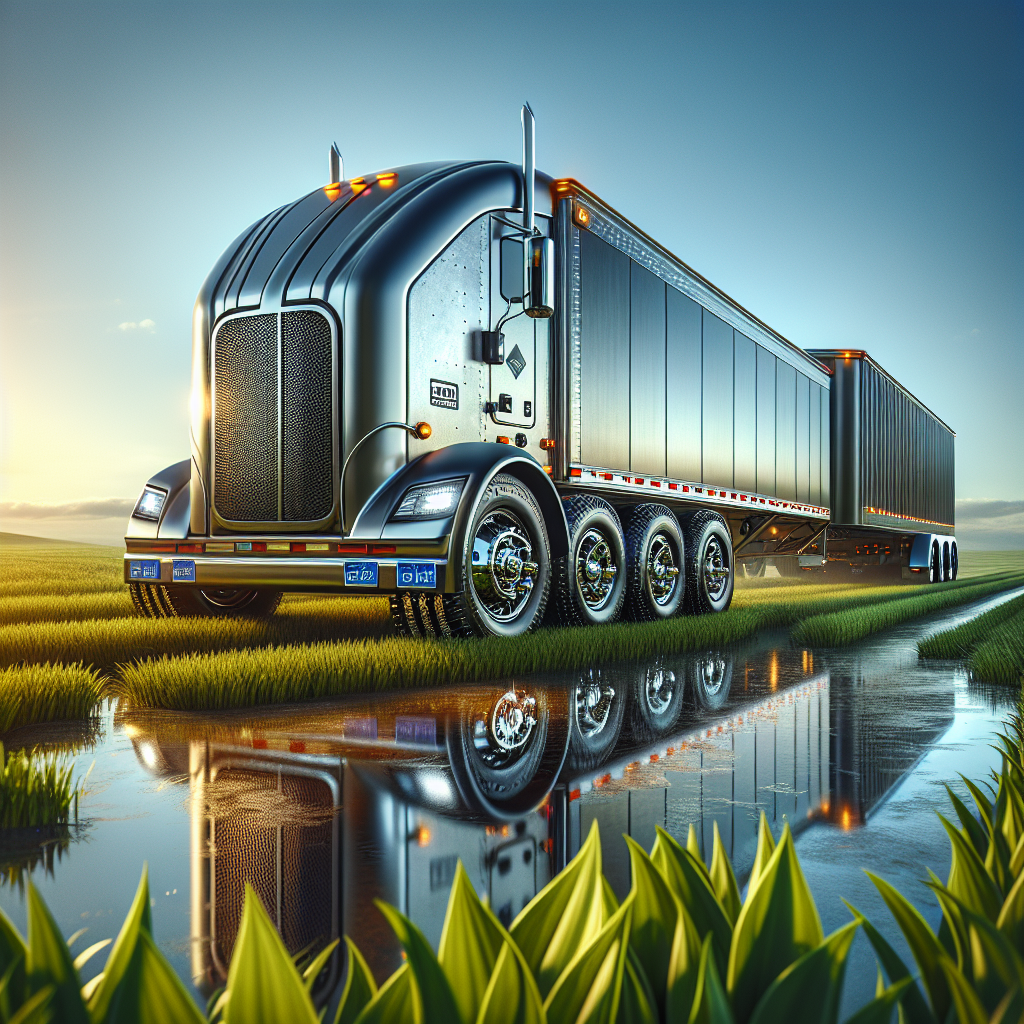 A two-wheel trailer with a Tire Pressure Monitoring System in a scenic outdoor setting.