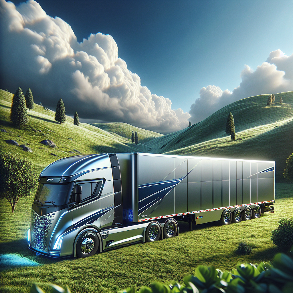 A trailer with a Tire Pressure Monitoring System in a serene outdoor setting.