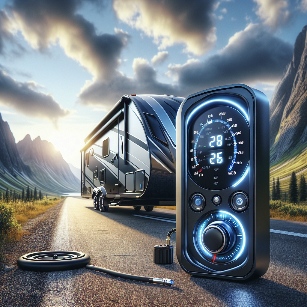A tire pressure monitoring system in a travel trailer setting.