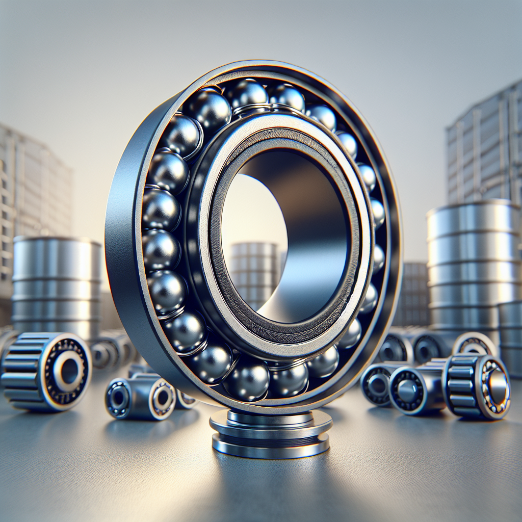 A detailed view of ball and roller trailer wheel bearings.
