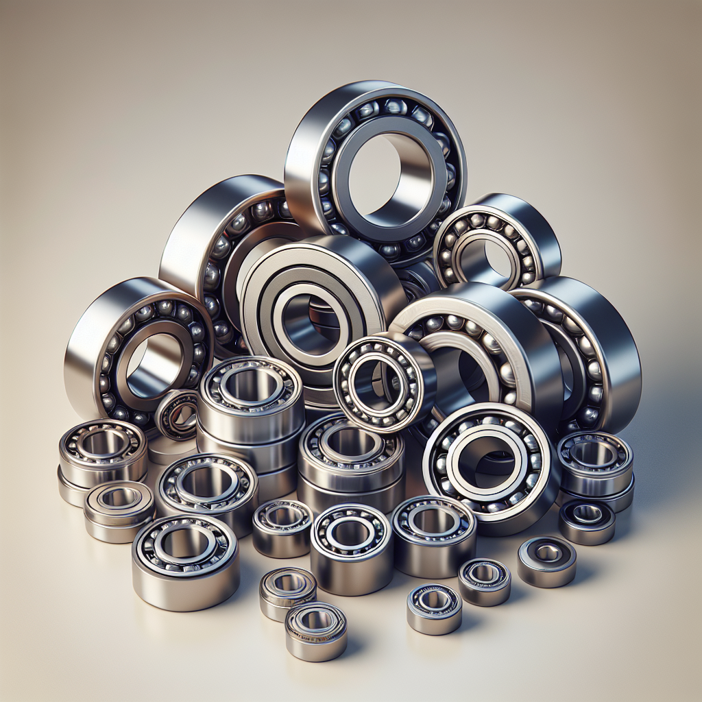 High-quality trailer wheel bearings on a light background.