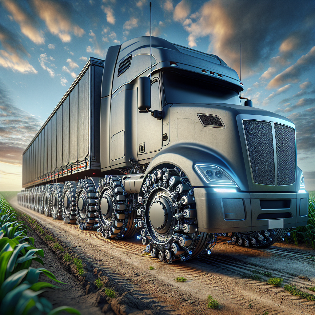 A RAM trailer with Tire Pressure Monitoring System sensors on an open landscape.