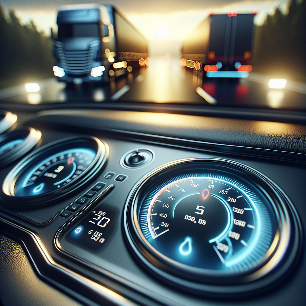 A tire pressure monitoring system display on a vehicle dashboard.