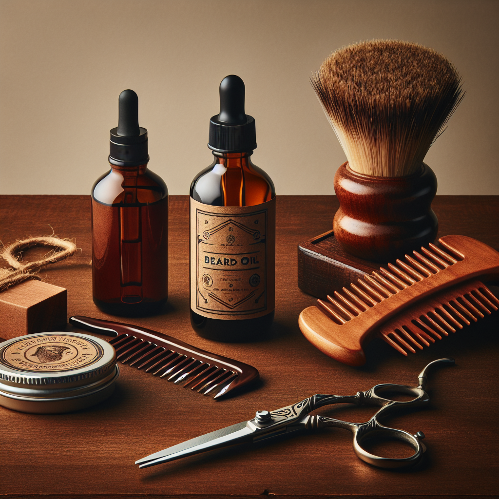 Assorted natural grooming essentials for men.