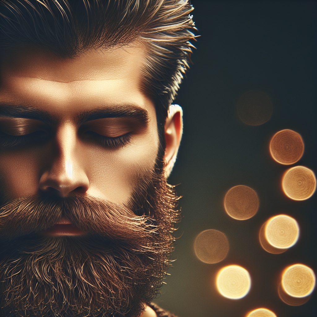 Replica of the image featuring a man with a well-groomed beard from 'https://feedyourbeard.ca/images/introduction-to-beard-care.jpg' in a realistic style.