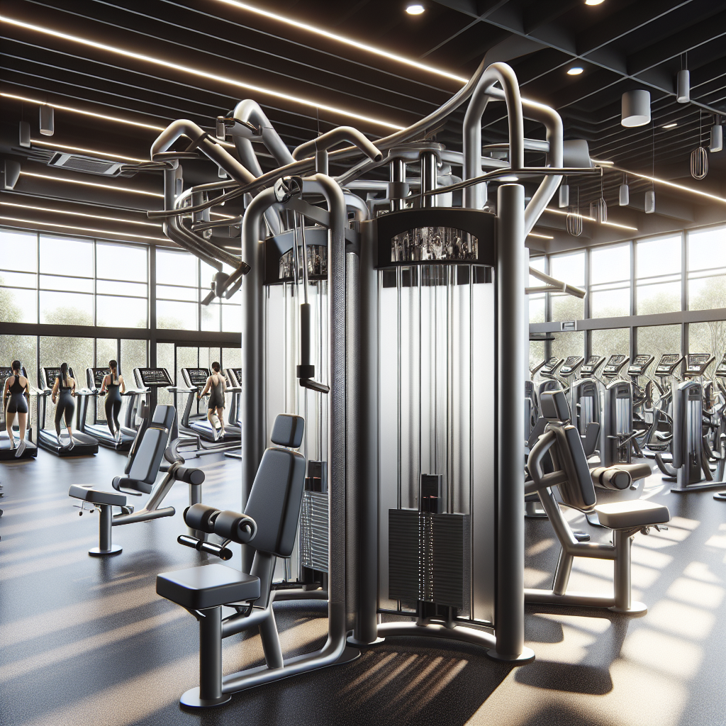 State-of-the-art gym equipment in a modern fitness center.