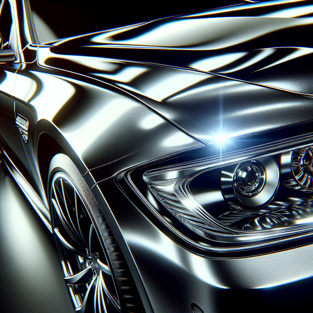 Detailed image of a professionally detailed car exterior.