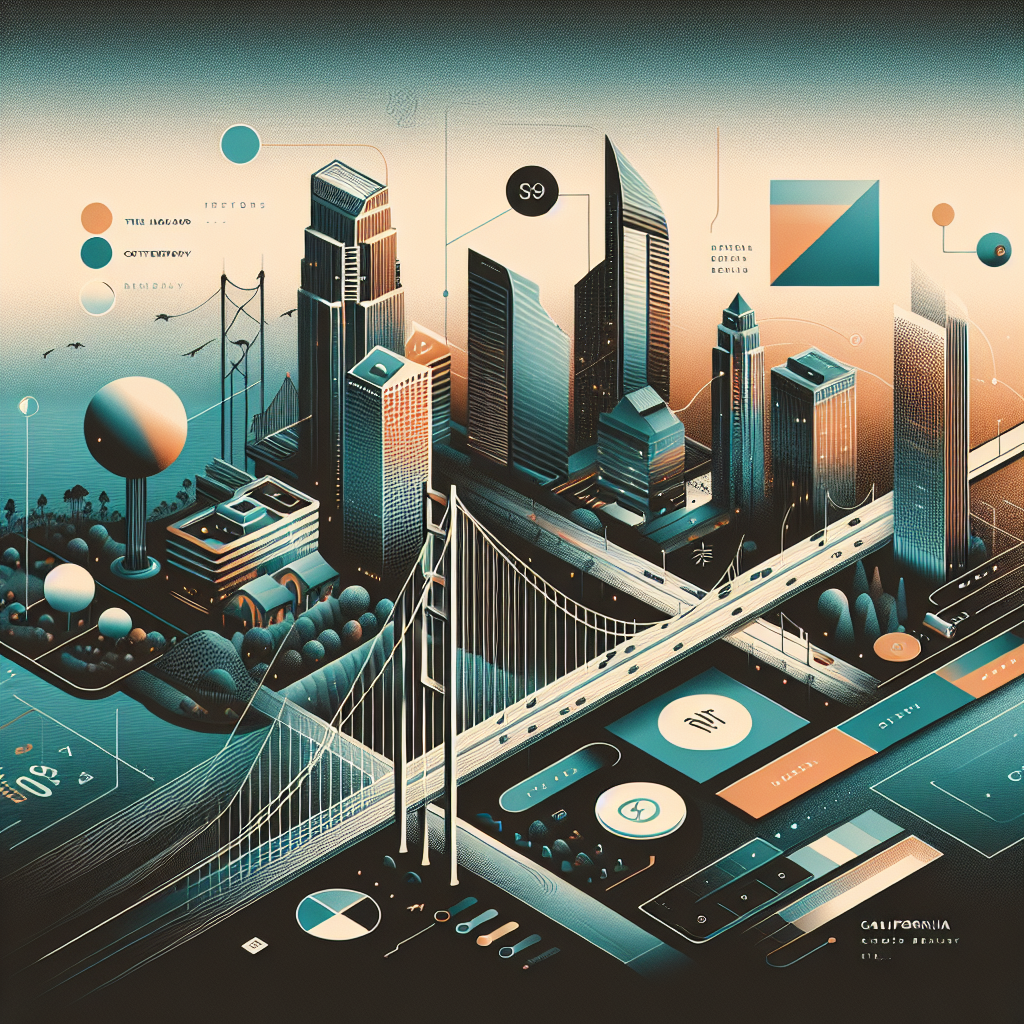 An image reflecting the latest California web design trends with a modern and realistic style.