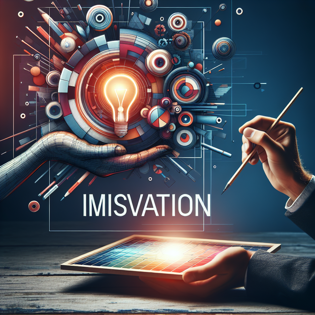An artistic and realistic representation of creativity and innovation in the digital age, inspired by the image at the provided URL.