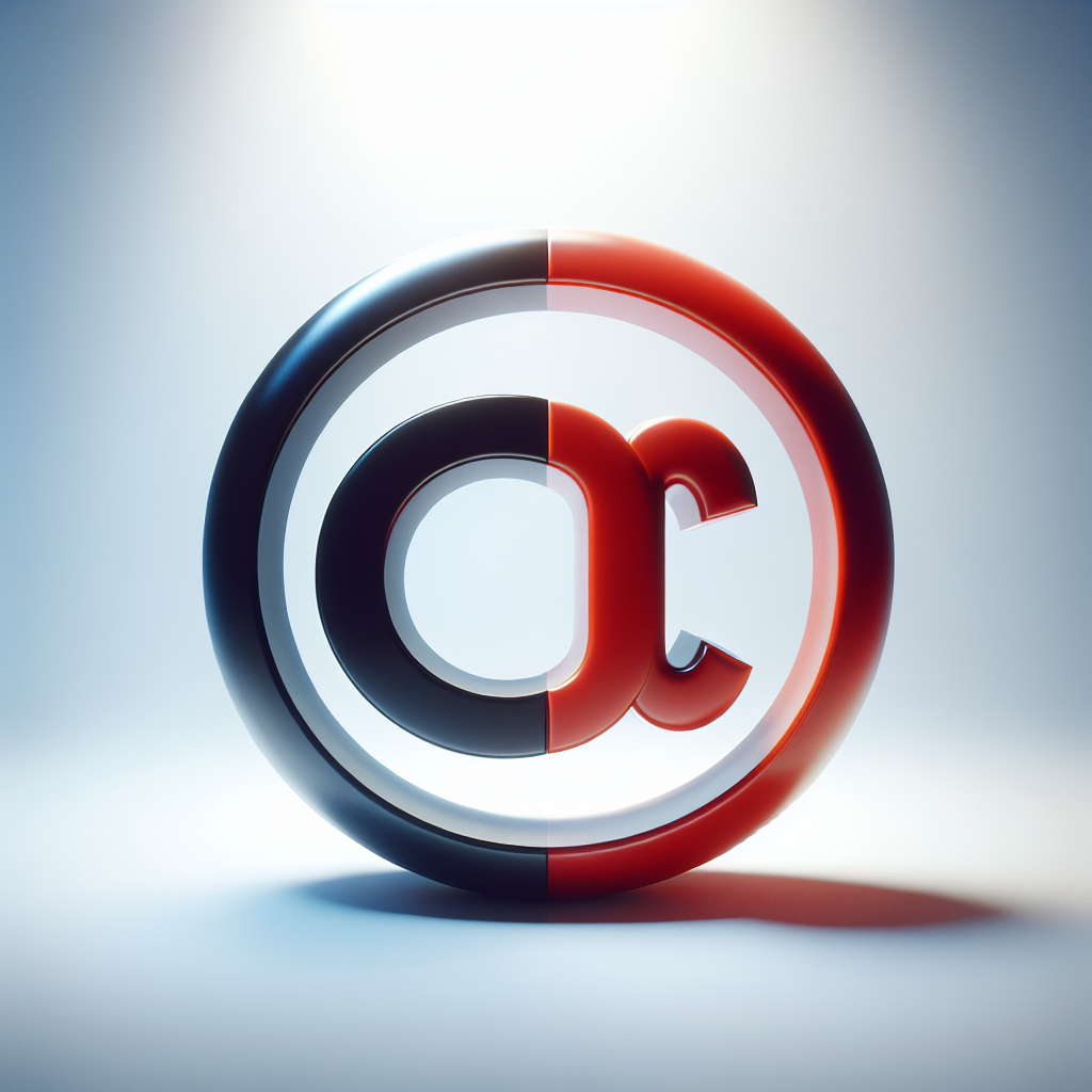 An image showing copyright and registered trademark symbols, highlighting copyright differences.