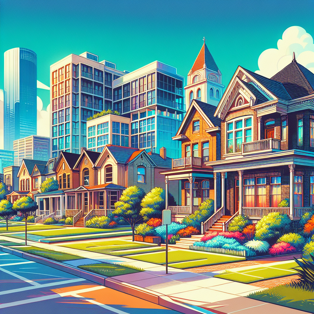 Various houses for rent in Houston, TX, including modern apartments and family homes.