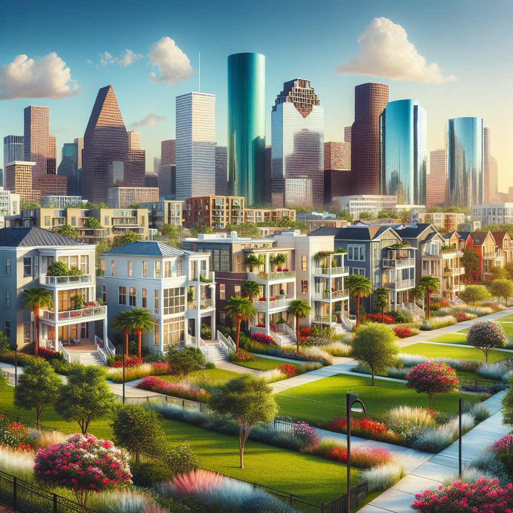 A diverse Houston neighborhood with modern condos and family homes.