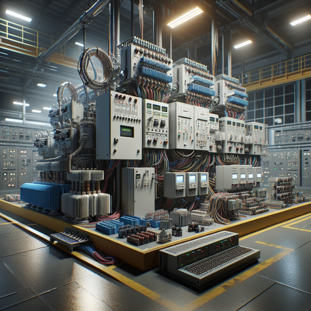 A realistic image of low voltage supplier equipment in an industrial setting.