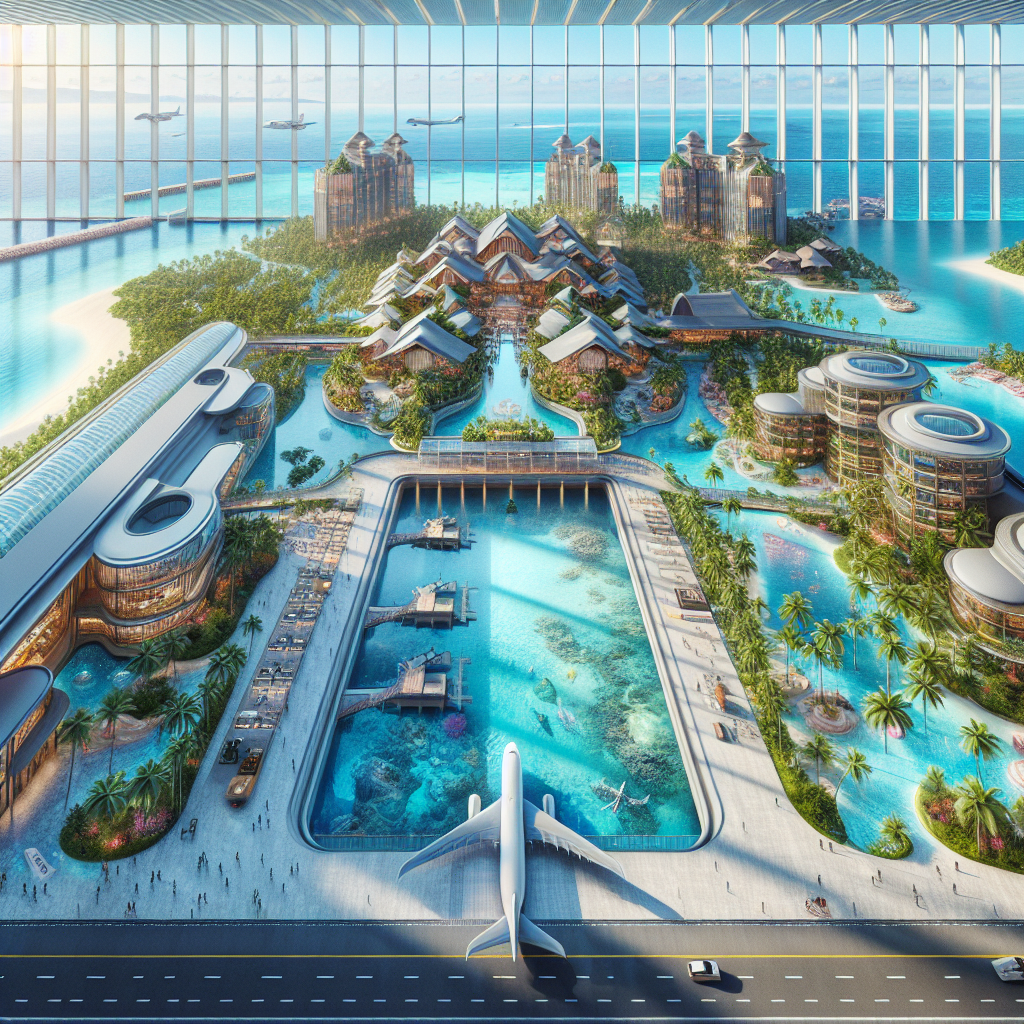 Lynden Pindling International Airport and Atlantis Paradise Island resort in Nassau.