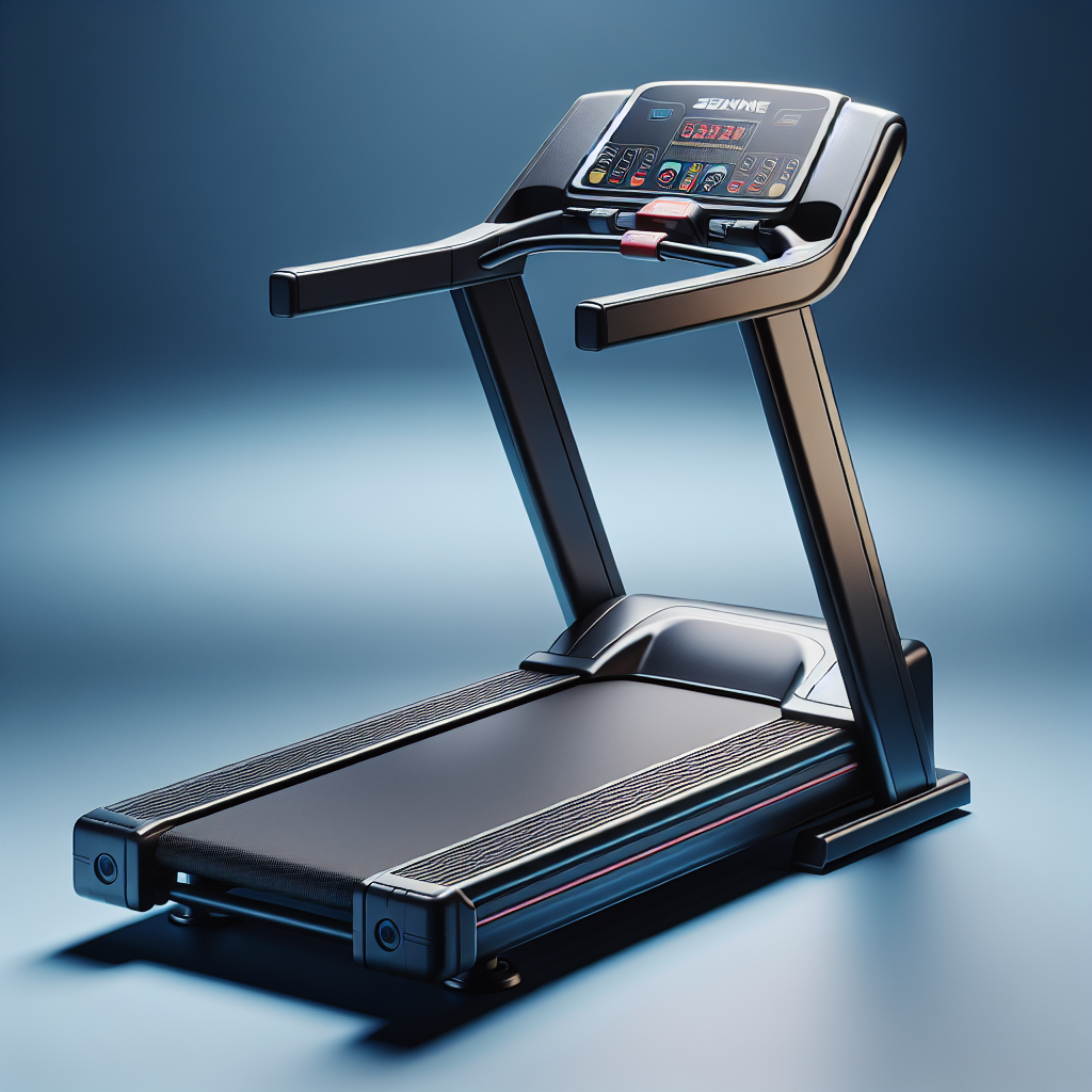 A realistic image of a treadmill.