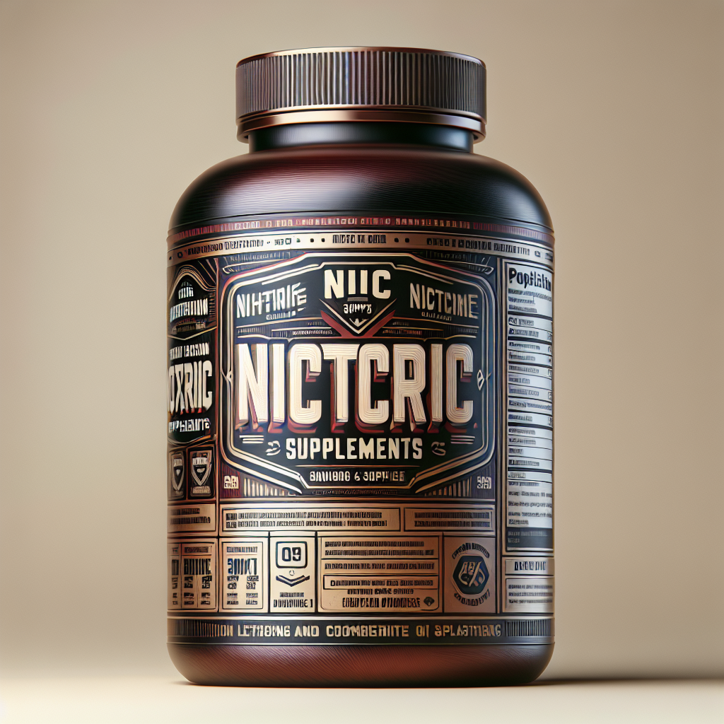 A realistic bottle of Nitric Oxide Supplements