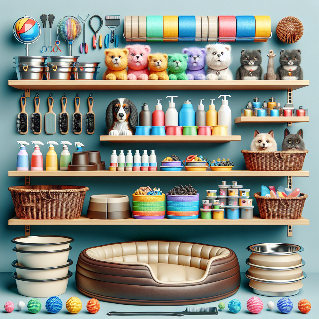 An image based on the pet supplies scene from the provided URL with a realistic style.