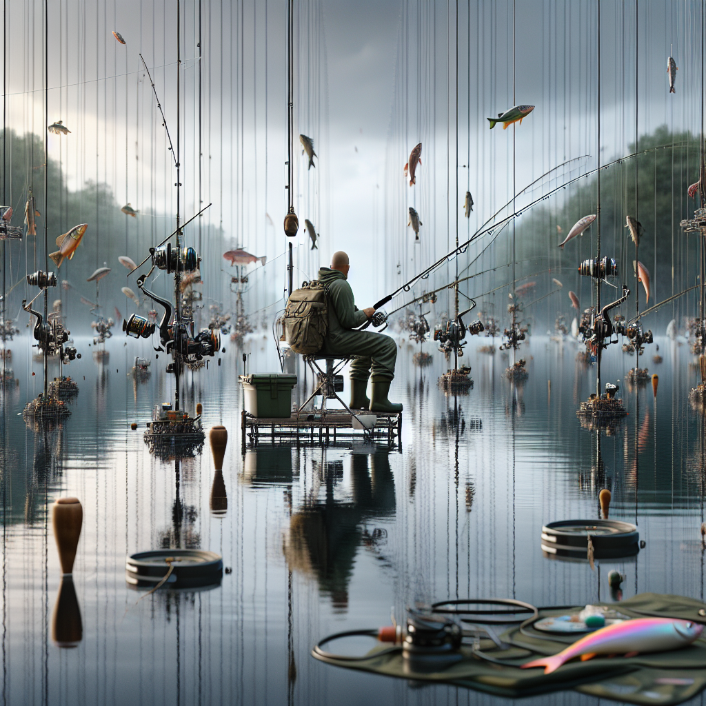 Realistic depiction of modern fishing techniques similar to the image at the specified URL.