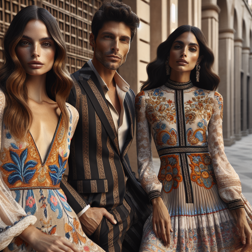 A realistic image of modern, fashionable dresses in an urban setting.