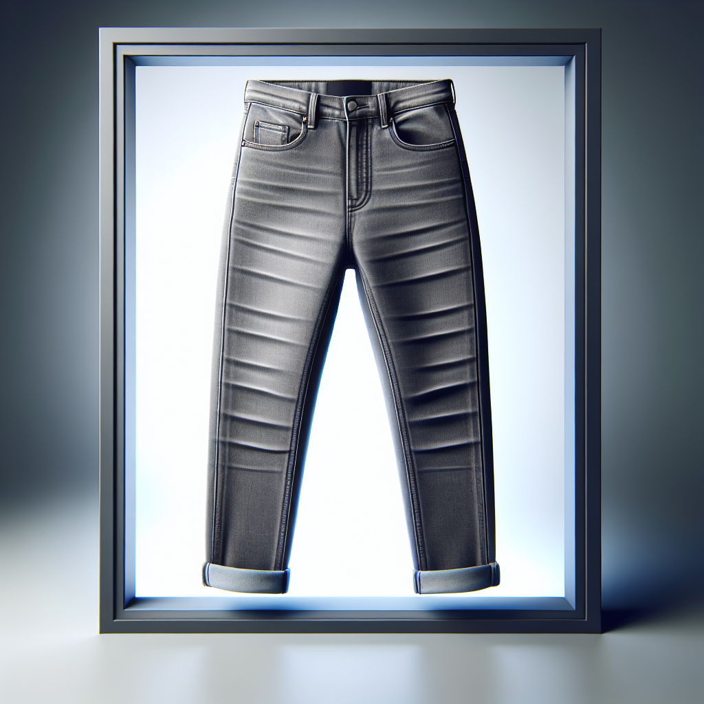 Chic elastic waist jeans with a stylish and modern design.